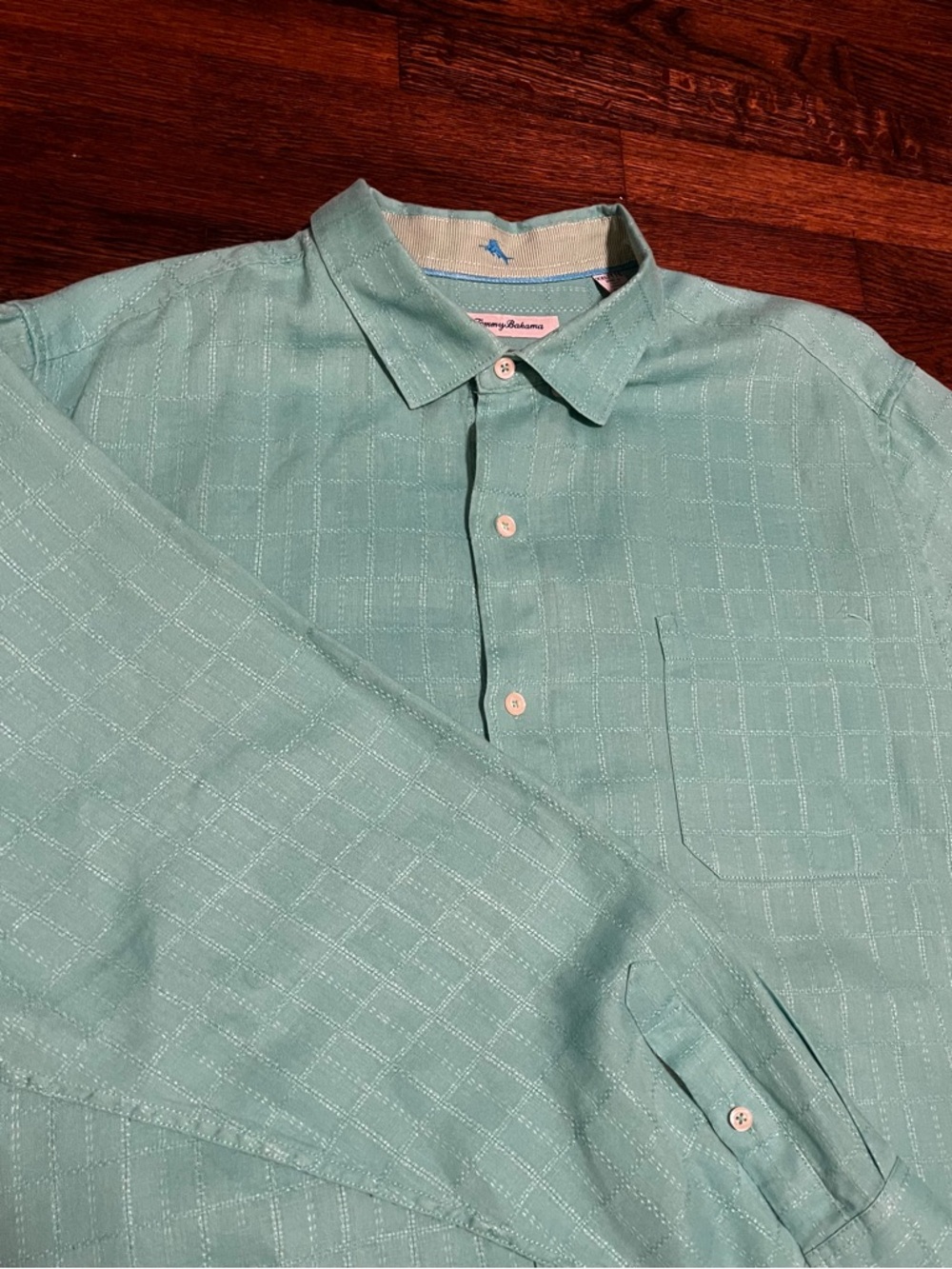 Tommy Bahama Linen Button Down Long Sleeve Shirt Men’s 2XL
